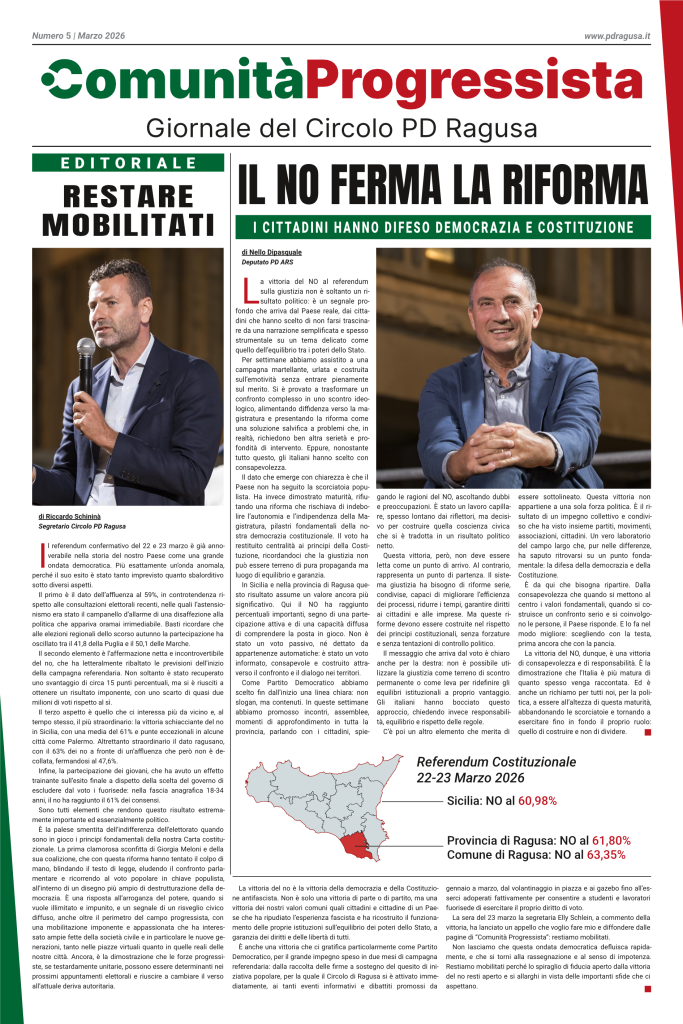 Comunità Progressista – n. 5 Marzo 2026